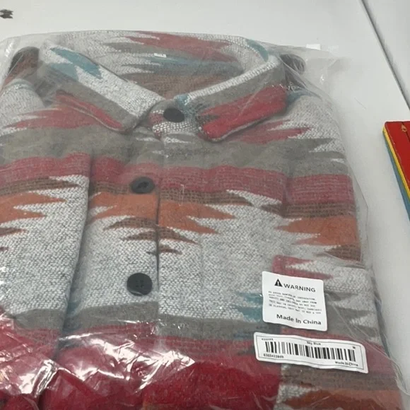 NIP men’s flannel feel button down shirt jacket, multiple sizes - Picture 10 of 10